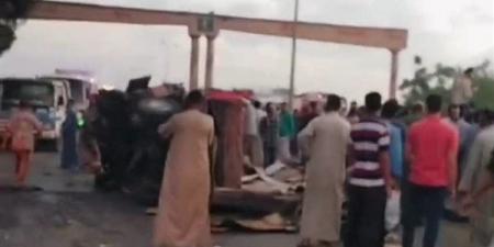 أسماء ضحايا ومصابي حادث طريق كفر داوود في المنوفية - النيل نيوز