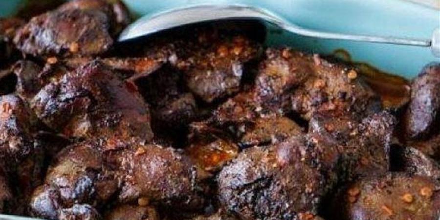 طريقة عمل طاجن الكبد والقوانص في الفرن