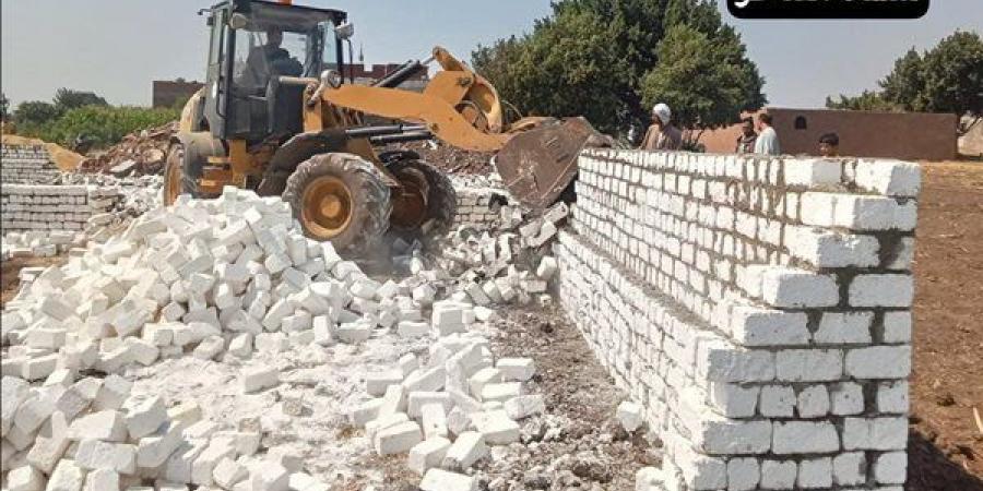 إزالات فورية للتعديات على الأراضي الزراعية بأبو النمرس ومنشأة القناطر (صور) - النيل نيوز