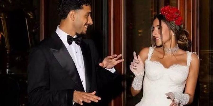 مرموش ينشر صورا جديدة من حفل زفافه قبل نهائي كأس الدرع الخيرية - النيل نيوز
